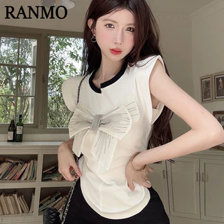 RANMO áo brandy áo phông áo thun nữ croptop baby tee Stylish Casual INS Fashion A29J1L2 5Z240131