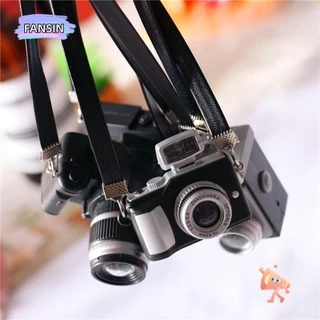 Fansin Búp Bê Thu Nhỏ Camera Tỉ Lệ 1: 12 Mini SLR Nhà Búp Bê Phụ Kiện Màn trập Và Flash