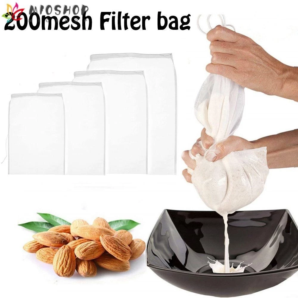 Mioshop 200mesh Nylon Lưới Mịn Có Thể Tái Sử Dụng Nấu Rượu Lọc Rây Lọc Cà Phê