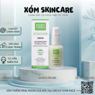 (HÀNG X-Tay) MartiDerm Acniover Serum Tinh Chất Giảm Mụn Và Kiểm Soát Nhờn - 30ml Tieen's Cosmetic