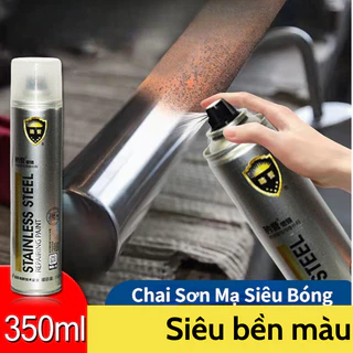 350ml sơn bạc mạ crôm sáng sơn chrome phun-ultra sơn mạ bóng chai thép không gỉ hàn xe sơn