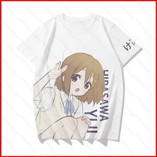 Ys K-ON Hirasawa Yui Akiyama Mio Cosplay vải 3D mùa hè Áo thun Anime tay ngắn hàng đầu