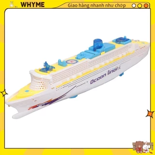 WHYME Trẻ Em Mô Hình Tàu Du Lịch Hiệu Ứng Âm Thanh Đèn LED Xoay Đa Năng Ocean Liner Thuyền Đồ Chơi Cho Bé Trai Gái