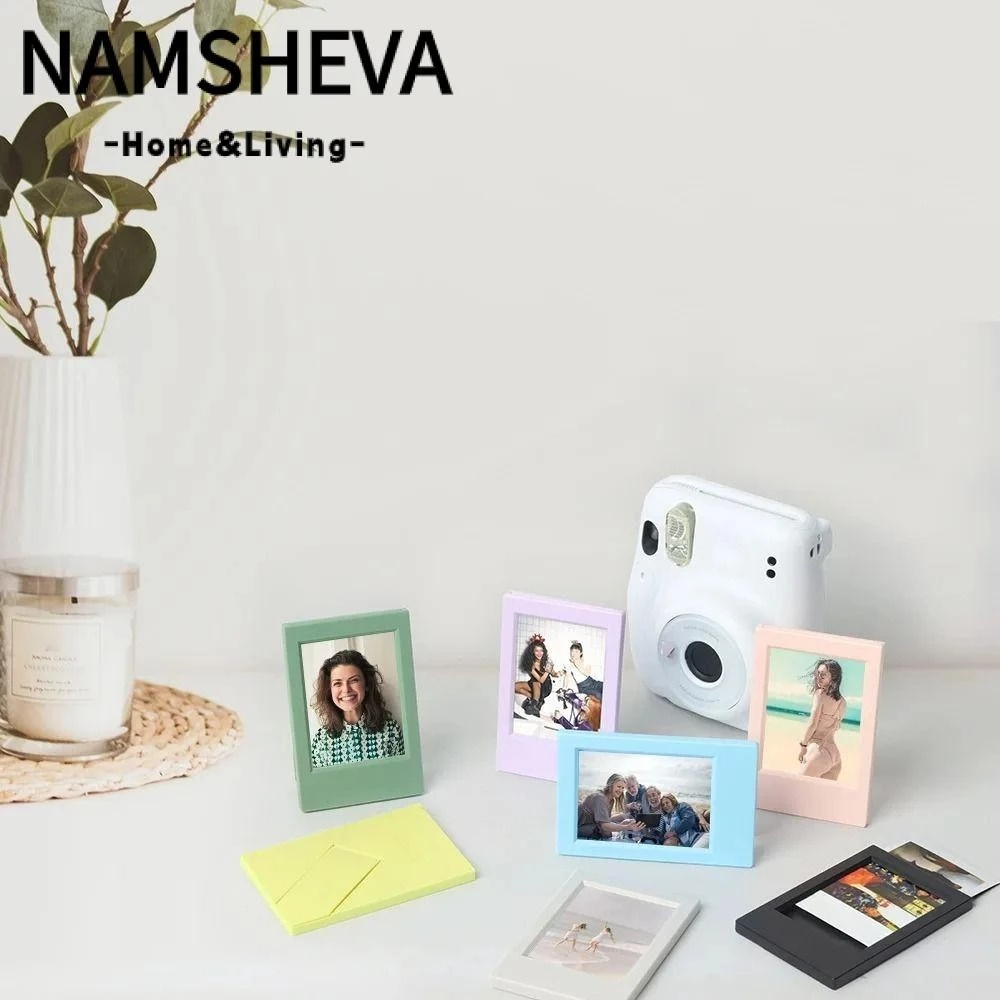 NAMSHEVA ảnh Mini Fujifilm Instax, Khung phim Mini dọc 3 inch, Màn hình ảnh nghệ thuật đầy màu sắc Trang trí máy tính để bàn Máy ảnh phim tức thì