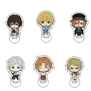 Mô hình Standee Anime Bungo Stray Dogs Atsushi Dazai Akutagawa Chuuya Ranpo c06 Phụ kiện trang trí để bàn góc học tập