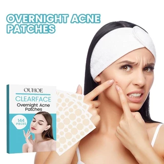 144 Chiếc Hydrocolloid Acne Patch Làm Sạch Mụn Cải Thiện Mụn Mặt Mụn Miếng Dán