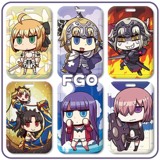 Fate Destiny Crown Designed FGO Card Holder Sinh viên Thẻ bữa ăn Thẻ xe buýt Thẻ tàu điện ngầm Thẻ treo dây đeo cổ