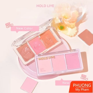 Bảng Má Hồng HOLD LIVE 3 Màu Secret Garden Blush