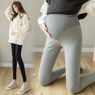 Quần legging bà bầu eo cao Nâng bụng Quần bà bầu có thể điều chỉnh Slim-fit S