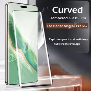 3d Hot Uốn Màn Hình Bảo Vệ Mặt Trước Cho Honor Magic6 Pro Lite 5G 2024 Kính Cường Lực Cho Honor Magic 6 6Pro 6Lite Magic6Pro Magic6Lite HonorMagic6 Pro Màn Hình Chống Trầy Xước