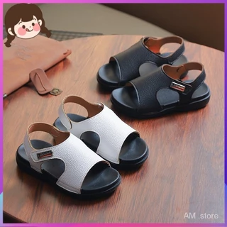 Giày Sandal Khóa Dán Siêu Mềm Chống Trượt Thời Trang Mùa Hè Dành Cho Bé Trai