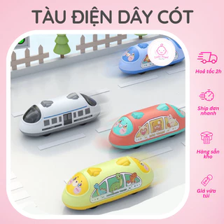 Tàu Điện Mini 2 Chiều Dây Cót Không Dùng Pin Dành Cho Bé