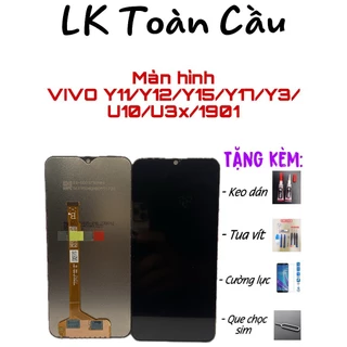 Màn Hình VIVO y11 / y12 / y15 / y17 / y3 / u10 / u3x New Full bộ màu đen Bảo hành 3 tháng Tặng kèm keo+tuavít+cường lực