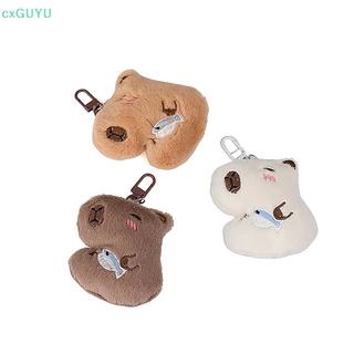 [Cxguyu] Squeak Capybara Sang Trọng Móc Khóa Thú Nhồi Bông Sáng Tạo Búp Bê Móc Khóa Túi Dễ Thương Mặt Dây Chuyền Ba Lô Treo Trang Trí PRTA