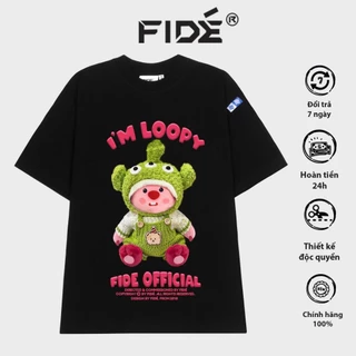 (COD) Áo thun FIDE LOOPY Hải Ly unisex form rộng cổ tròn LOOPY - AT16 TEE