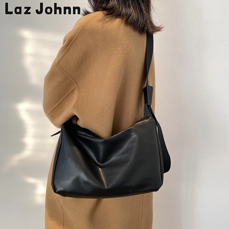 Laz Johnn Đơn giản sức chứa lớn thời trang mới đeo vai thông thường nách túi đeo chéo mềm