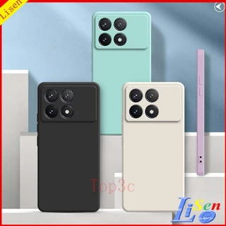 Ốp lưng Poco X6 Pro / Poco M6 Pro / PocoC65 / PocoX5 Pro 5G / Poco F5 Vỏ điện thoại silicon lỏng màu trơn chống rơi YT