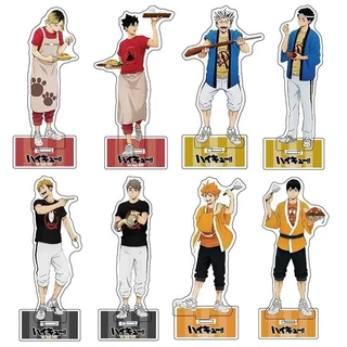 Mô hình Standee Haikyuu Hinata Shoyo Tobio Kenma Kuroo Akaashi Kotaro Kei Yaku 2 Phụ kiện trang trí để bàn góc học tập