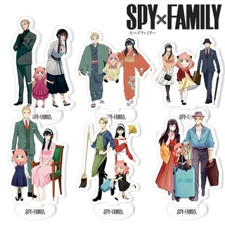 Mô hình Standee Spy X Family Anya Yor Loid Damian Franky Yuri Briar Sylvia 19 Phụ kiện trang trí để bàn góc học tập