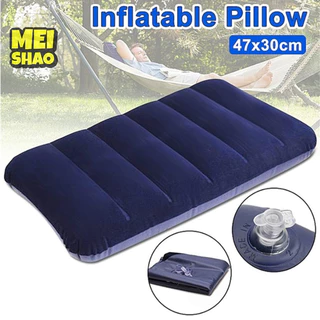 Meishao 47 * 30cm Di Động Gấp Không Khí Bơm Hơi Gối Du Lịch Ngoài Trời Nhà Gối Mềm Đẹp