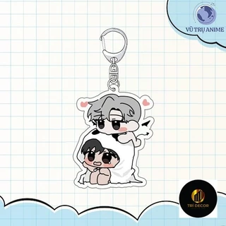 Móc khóa keyring PASSION in hình manhwa BL Boylove quà tặng chibi mica anime xinh xắn arcylic