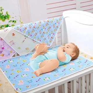 Miếng lót thay bỉm chống thấm cho bé hai mặt, tấm lót thay tã trẻ em - Monnie Kids