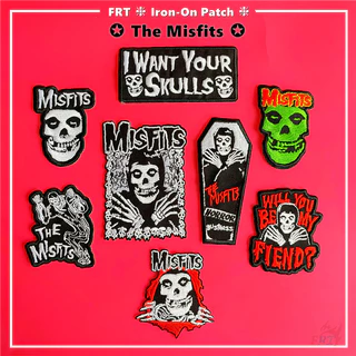 ☸ The Misfits - Bản vá sắt ban nhạc Rock ☸ 1 Miếng Dán Huy Hiệu DIY May Trên Sắt