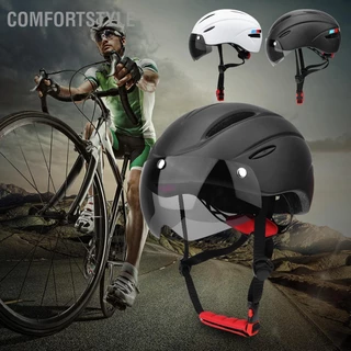 Comfortstyle Mũ bảo hiểm xe đạp leo núi có phụ kiện tấm che từ tính cho môn thể thao ngoài trời