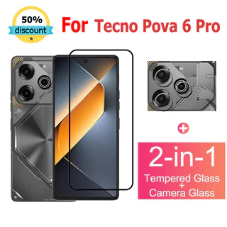 cường lực Tecno Pova 6 Pro Kính Cường Lực Bảo Vệ Màn Hình Cho Tecno Spark 20 Pro Plus 10C 20C 10 Camon 20 Pop 8 Pova 6 Neo 4 5 Pro 5G Kính bảo vệ ống kính máy ảnh