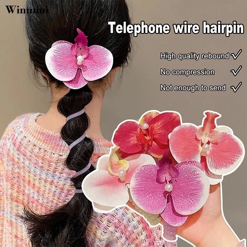 Simple Temperament Phone Cord Hair Circle Girl High Elastic Rubber Band Tied Hair Rope