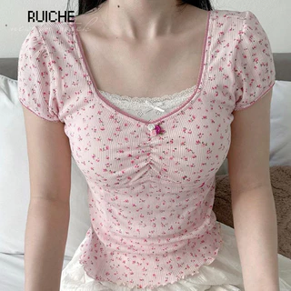 RUICHE áo croptop áo baby tee nữ croptop  Popular Minimalist Dễ thương Korean WCS2440B3L 15Z240408