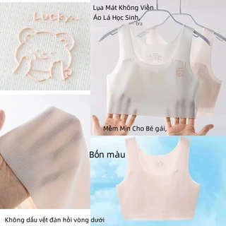 Áo Lá Học Sinh,Mềm Mịn Cho Bé gái,Lụa Mát Không Viền,Áo Ngực, Áo Lót Su Cho Bé [tặng kẹp] Sale nhiệt