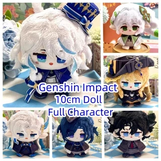 Búp bê tác động Genshin 10cm Nhân vật đầy đủ Neuvillette Furina Zhongli Tartaglia Nahida Wanderer Tighnari Anime Plushie Quà tặng cho bạn gái và trẻ em