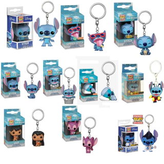 Funko Pop! 2 "Lilo & Stitch Móc Khóa Nhân Vật Hành Động Móc Khóa Đồ Chơi Mô Hình Búp Bê