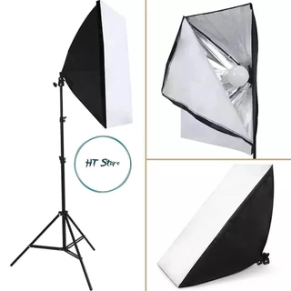 Bộ đèn studio chụp ảnh, quay phim, Livestream chuyên nghiệp, cao 2m softbox 50x70cm