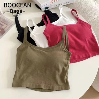 Áo hai dây, Áo nữ không tay cay, INS có miếng đệm ngực Hip Hop Backless Summer Tube Top Beach Holiday