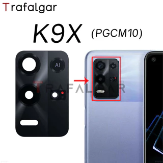 Ống kính kính kính Camera sau cho OPPO K9X 5G PGCM10 thay thế bằng nhãn dán dính