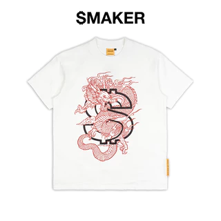 [SMAKER] Áo thun 100% cotton nam nữ unisex hình rồng Giáp Thìn - YEAR OF THE DRAGON TEE IN WHITE