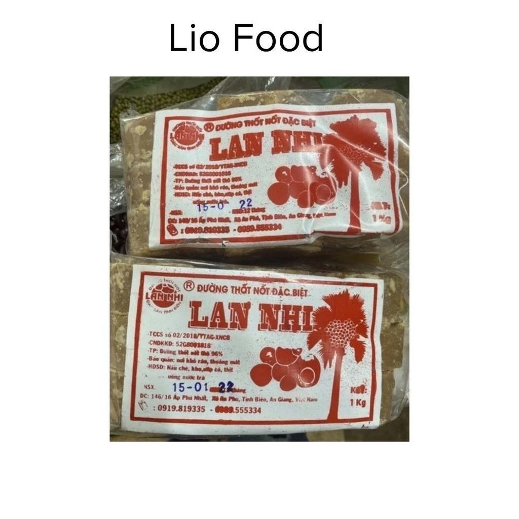 Đường thốt nốt lan nhi đặc biệt 1kg chuẩn xịn đường ngon LIO FOOD