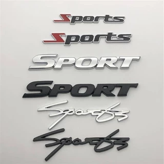 Sport Sport Modified Car Badge Sport Metal 3d Stereo Car Stickers Tail Tag Auto Labeling Door Panel Side Seam Label 4PYN