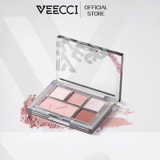 VEECCI Dream Bảng Phấn Mắt Năm Màu Người Mới Bắt Đầu Trang Điểm Ngọc Trai Lấp Lánh Lấp Lánh Nhấp Nháy Màu Đất Mờ