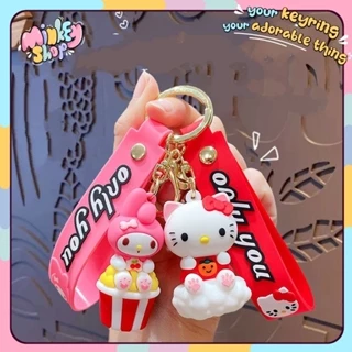 Móc Khoá Sanrio Cưỡi Mây Cute Móc Chìa Khoá Hoạt Hình Vô Tri Dễ Thương Quà Tặng Phụ Kiện Túi Xách Balo  -MINKEY