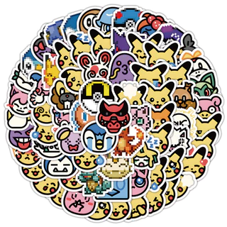 100 Chiếc Hoạt Hình Chữ Q Pokemon Pikachu Chống Nước Graffiti Dán Cho Mũ Bảo Hiểm Xe Đạp Tay Tài Khoản Bút Chì Đề Can LanLanStickersWorld