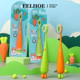 Bàn chải đánh răng lông siêu mềm hình củ cà rốt EELHOE dành cho trẻ 2-8 tuổi miiki_vn