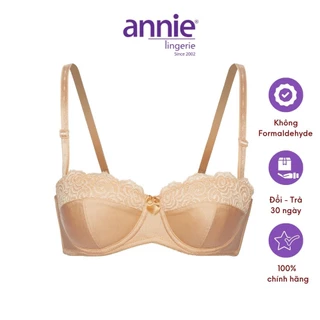 Áo ngực cúp ngang mút mỏng siêu nhẹ form nhỏ annie BRA8150 phối ren, có chỗ lắp thêm mút nâng ngực gợi cảm, ôm ngực