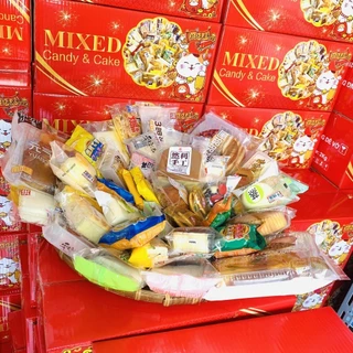 Bánh mix Đài Loan đủ vị thùng 2kg - NHÀ DŨNG FOOD, bánh bông lan nhiều loại siêu ngon N7581