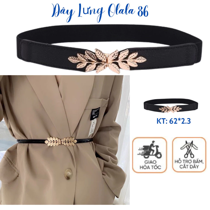 Đai váy thun co giãn, thắt lưng thắt váy, quần, Blazer,dây nịt phong cách hàn quốc OLL304