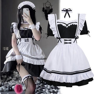 Anime Trò Chơi Phép Lạ Nikki Cosplay Trang Phục Đầm Nhật Bản Tạp Dề Người Giúp Việc Đồng Phục Đầm Phù Hợp Với Bé Gái Người Phụ Nữ Gothic Phong Cách Đại Học Đồng Phục Gợi Cảm