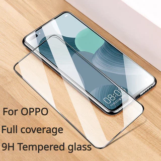 Kính cường lực bảo hiểm toàn diện cho OPPO A18 A38 A15 A58 A79 A16 A17 A12e A5 A9 2020 A7 A31 A32 A33 A52 A53 A72 A54 A55 A57 A73 A74 A76 A77 A78 A79 A91 A92 A93 A95 A96 A98 Reno 2 3 4 4F 5 5F 7 7Z 8 8Z 8T Pro Bảo vệ màn hình điện thoại