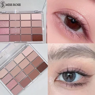 Bảng Phấn Mắt Miss Rose Kapeine 16 Màu, Mờ Ngọc Trai, Hồng Xám, Màu Đất, Làm Sáng, Không Dễ Bay Đi